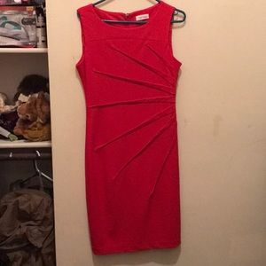 Calvin Klein red dress
